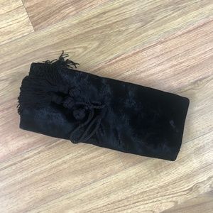 Badgley Mischka Carbon Velvet Clutch